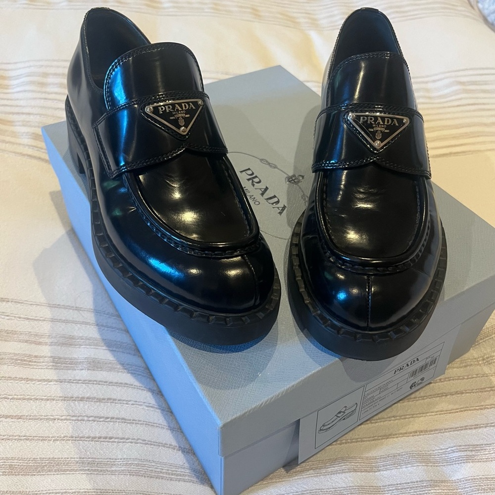 Prada Black Loafers